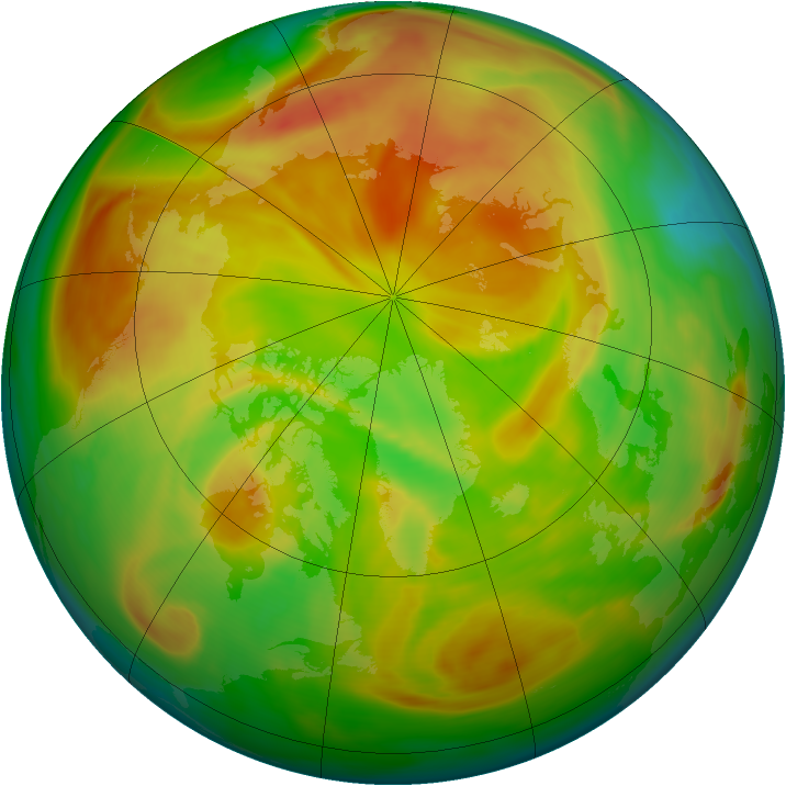 Arctic ozone map for 11 May 2006
